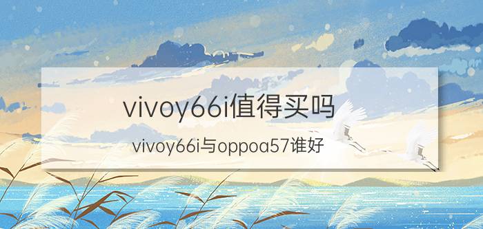 vivoy66i值得买吗 vivoy66i与oppoa57谁好？